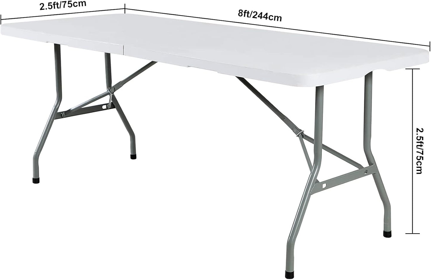 2Pack Spandex Waterproof Table Covers 8ft，Spandex 8ft Waterproof Table Cover for Party,Wedding, Banquet, and Events(Gold)