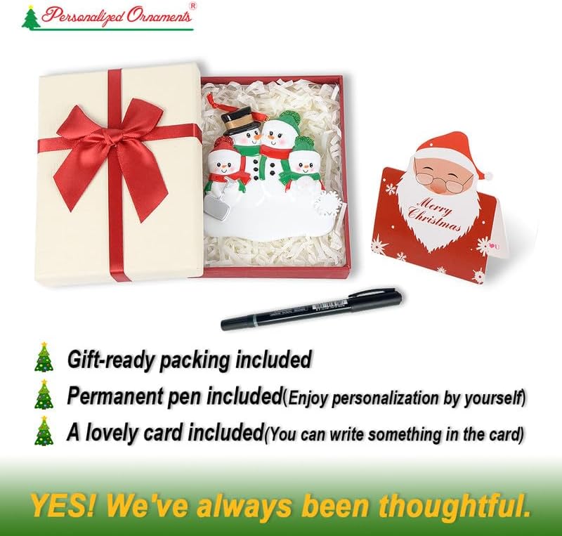 Personalized Bear Family Christmas Ornament 2024, Family of 2 Bear with Gift Box Ornaments for Christmas Tree, Personalized Bear Christmas Ornament, Unique Handmade Couple Christmas Ornament