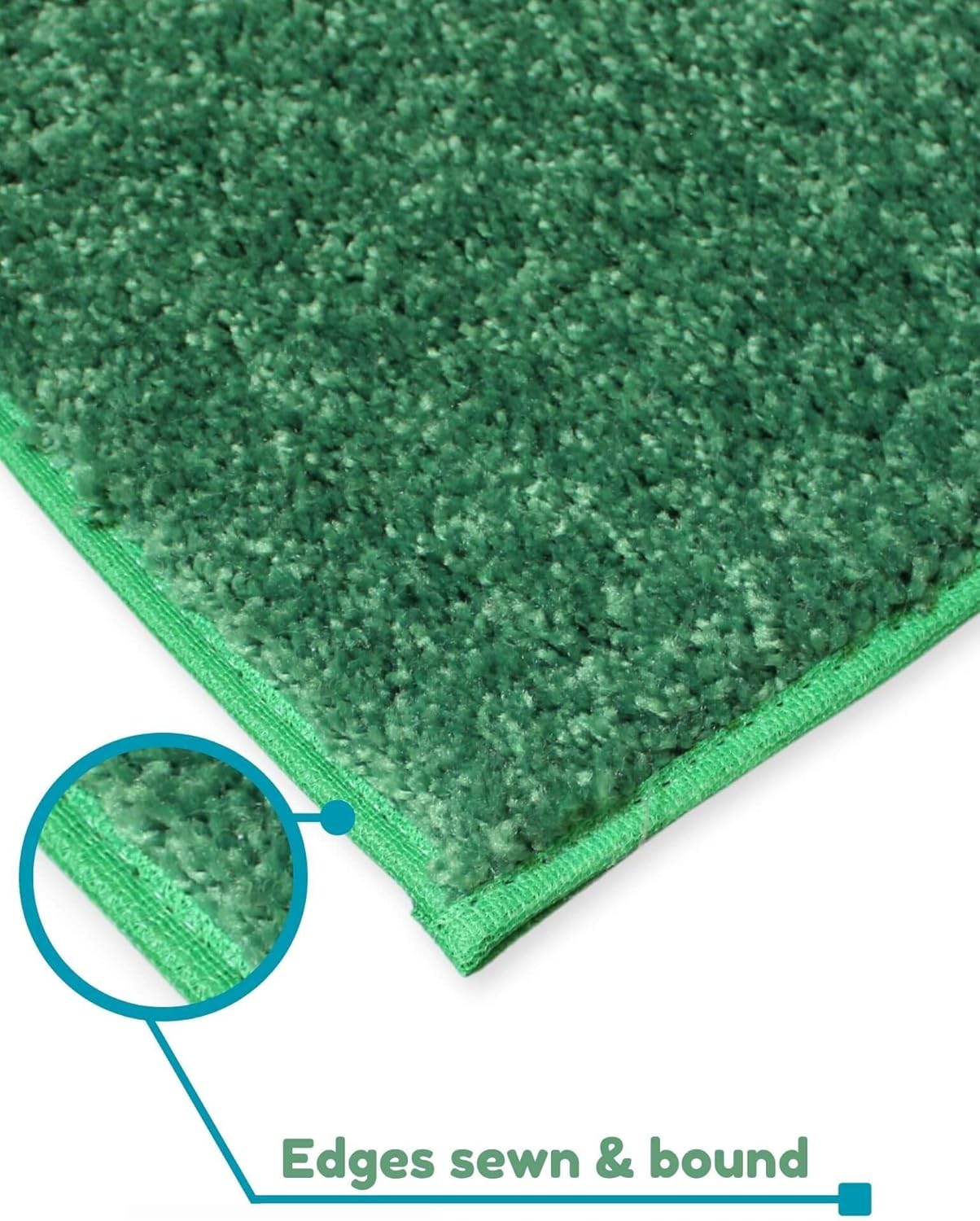 KOECKRITZ Soft and Colorful Kids Classroom Area Rugs (Passes Flammability Pill Test) Many Sizes and Bright Colors to Select from (11' x 11', Froggy)