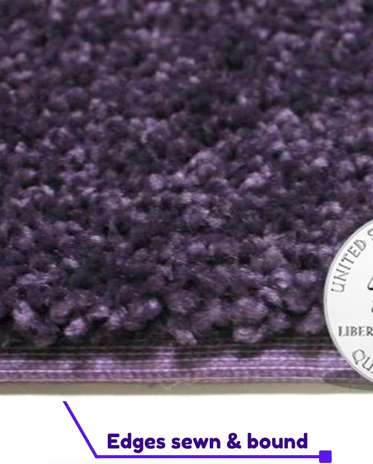KOECKRITZ Soft and Colorful Kids Classroom Area Rugs (Passes Flammability Pill Test) Many Sizes and Bright Colors to Select from (9' x 12', Eggplant)