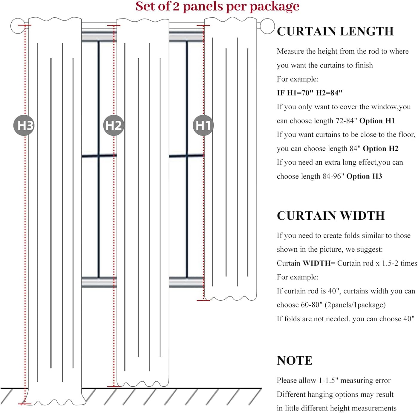 102 Inch Long Curtains, Floor to Ceiling Lush Decor Tall Curtains for Living Room Full Blackout Soundproof Heat Blocking Linen Window Pinch Pleated Drapes 2 Panels Ivory Cream White Room Divider