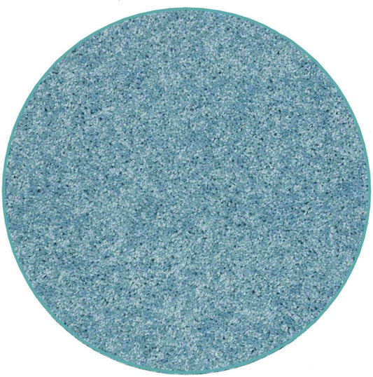 KOECKRITZ Soft and Colorful Kids Classroom Area Rugs (Passes Flammability Pill Test) Many Sizes and Bright Colors to Select from (5' Round, Surf)