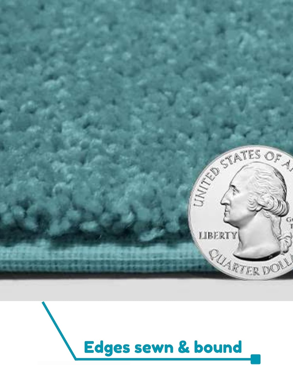 KOECKRITZ Soft and Colorful Kids Classroom Area Rugs (Passes Flammability Pill Test) Many Sizes and Bright Colors to Select from (7' x 7', Surf)