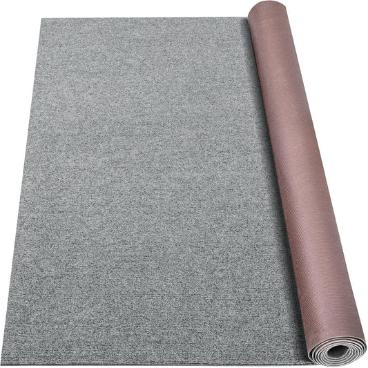 Marine Carpet,6 FT x 14 FT Smoke Gray Indoor Outdoor Carpet 0.2" Thick Boat Carpet with Water-Proof TPE Backing, Non-Slide Outdoor Marine Carpet Roll for Home, Patio, Porch, Deck