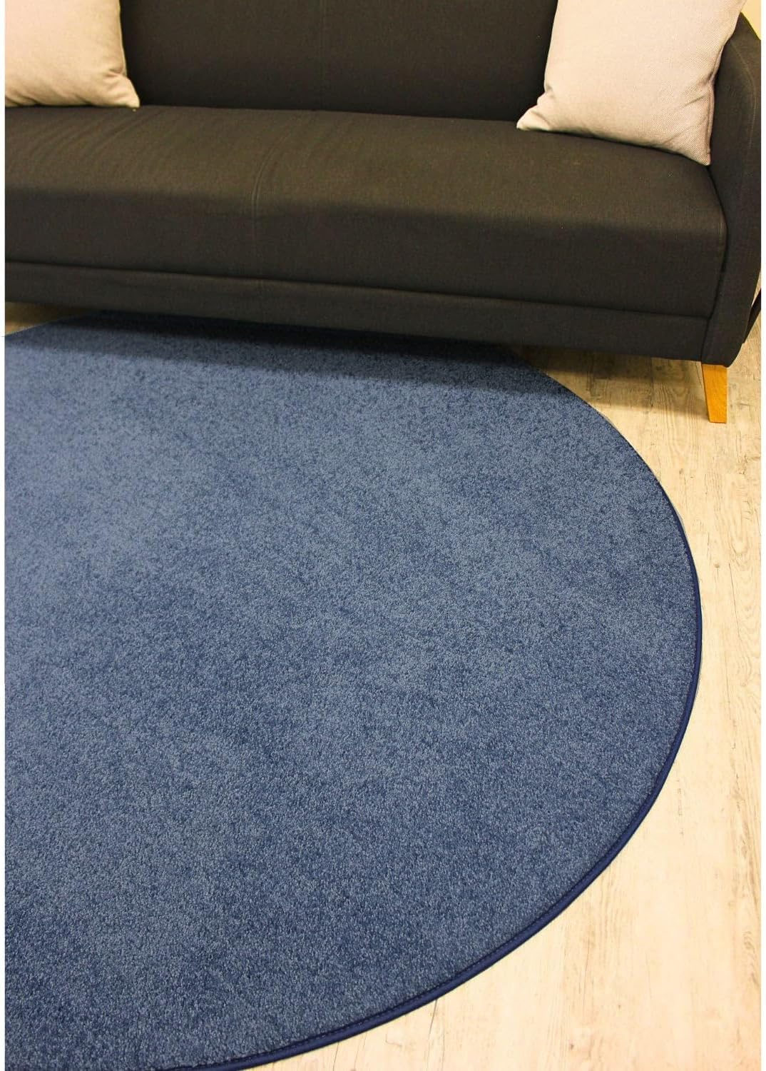 KOECKRITZ Soft and Colorful Kids Classroom Area Rugs (Passes Flammability Pill Test) Many Sizes and Bright Colors to Select from (8' x 8', Navy)