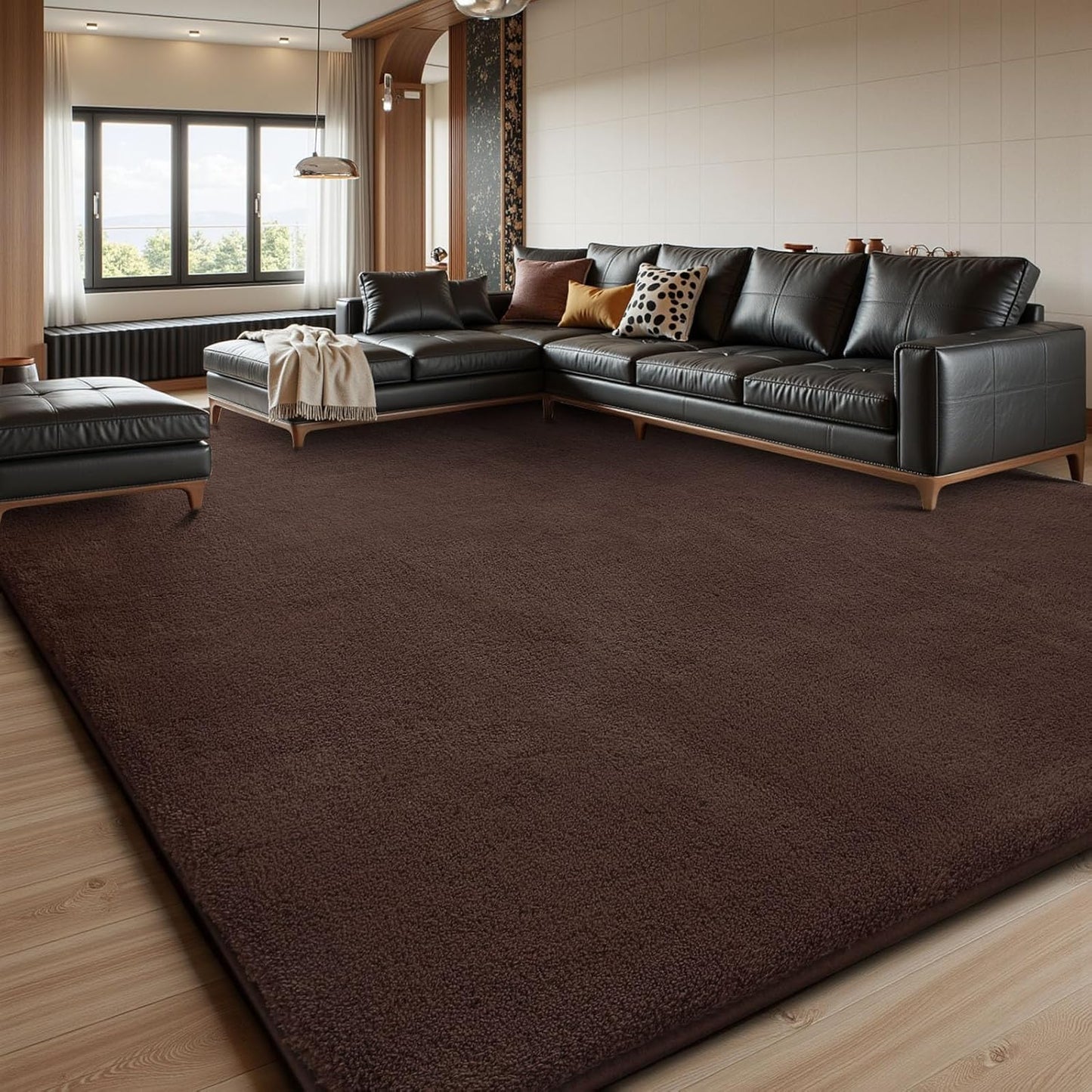 Sour Lemon 9x12 Area Rugs for Living Room, Soft Large Area Rug Fluffy Rugs for Bedroom，Machine Washable Area Rug Non Slip Carpet Rug for Living Room Playroom Kids Room Home Decor