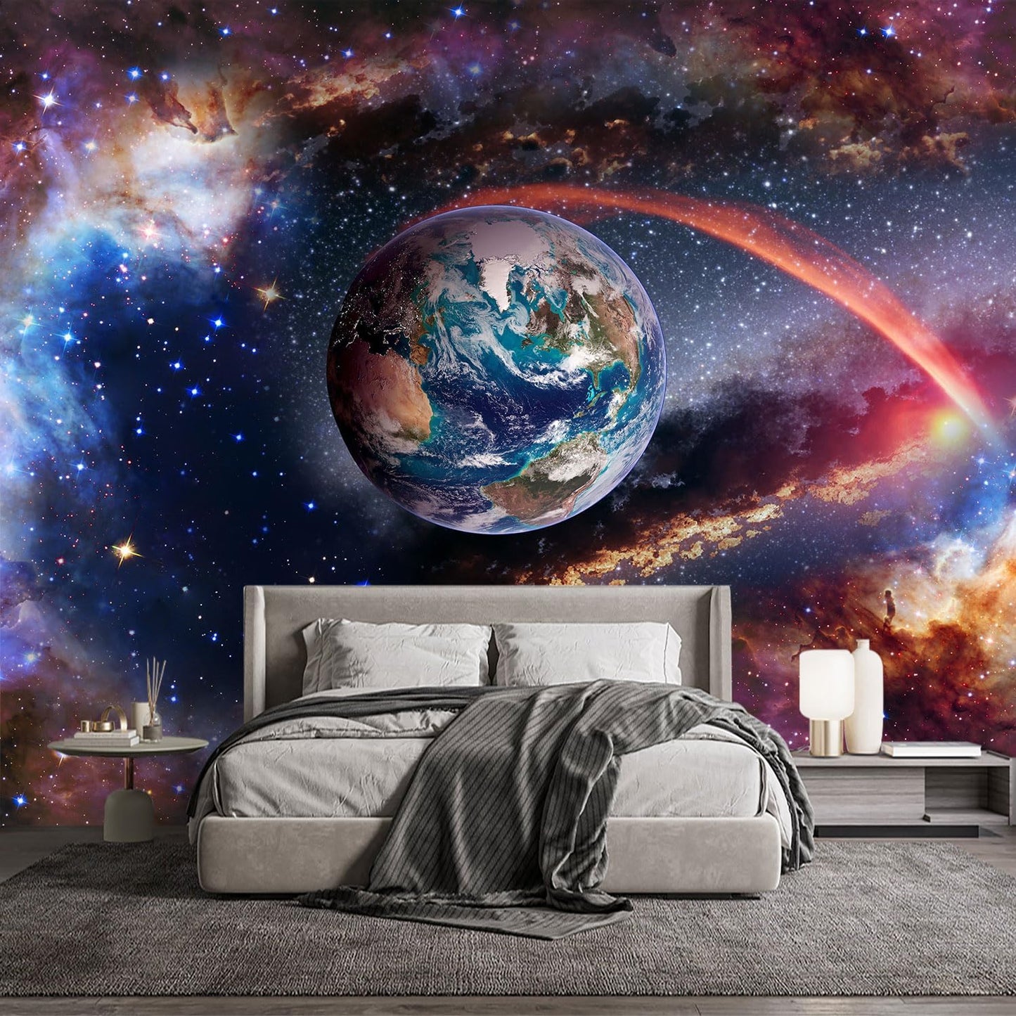 -Colorful Star Bright Star Bedroom Living Room Wallpaper XT13 M 140" x 91"