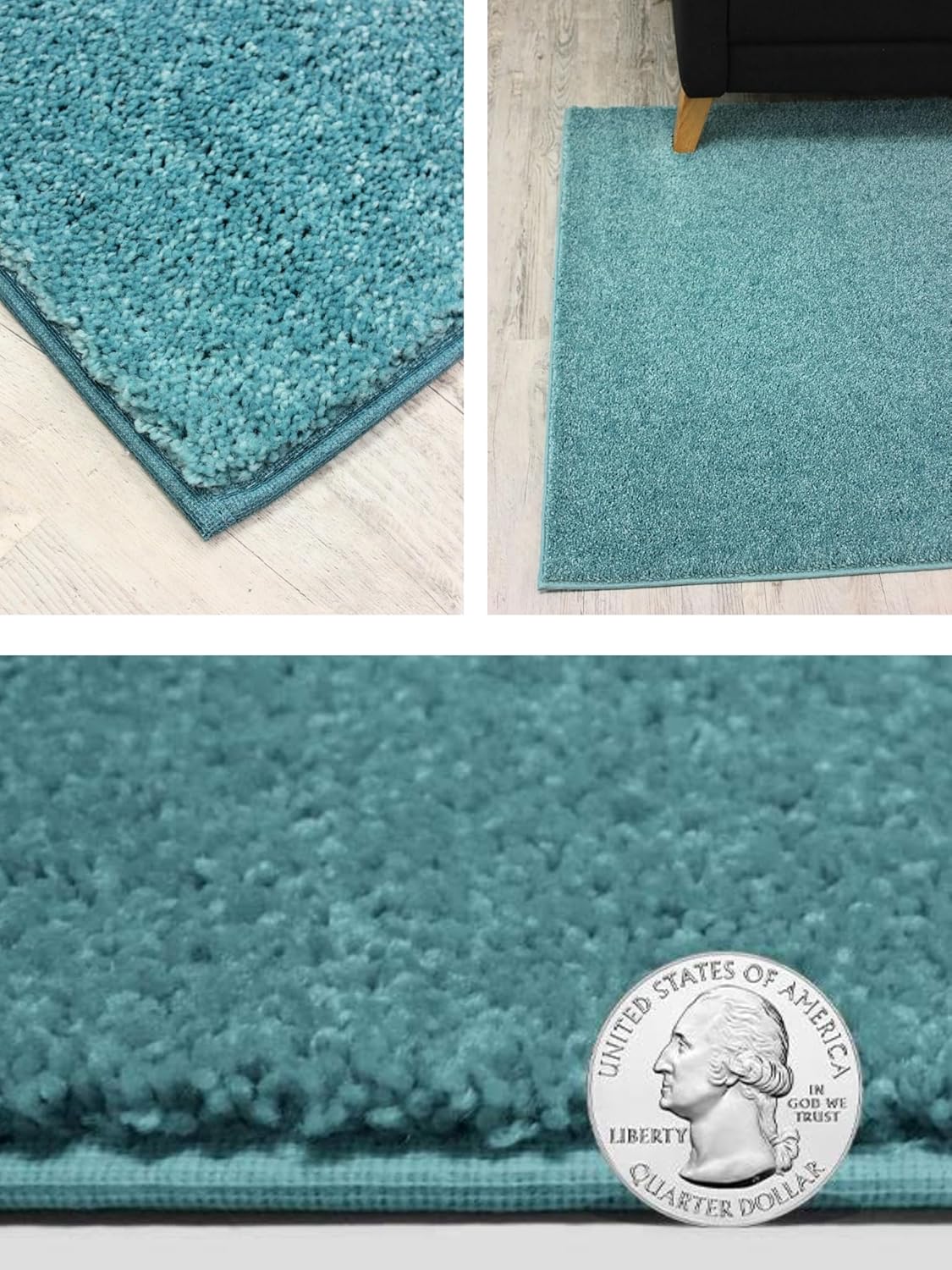 KOECKRITZ Soft and Colorful Kids Classroom Area Rugs (Passes Flammability Pill Test) Many Sizes and Bright Colors to Select from (12' x 15', Surf)